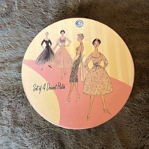 Rosanna Dessert Plates - Set of 4 - Fashion Ooh La La Collection